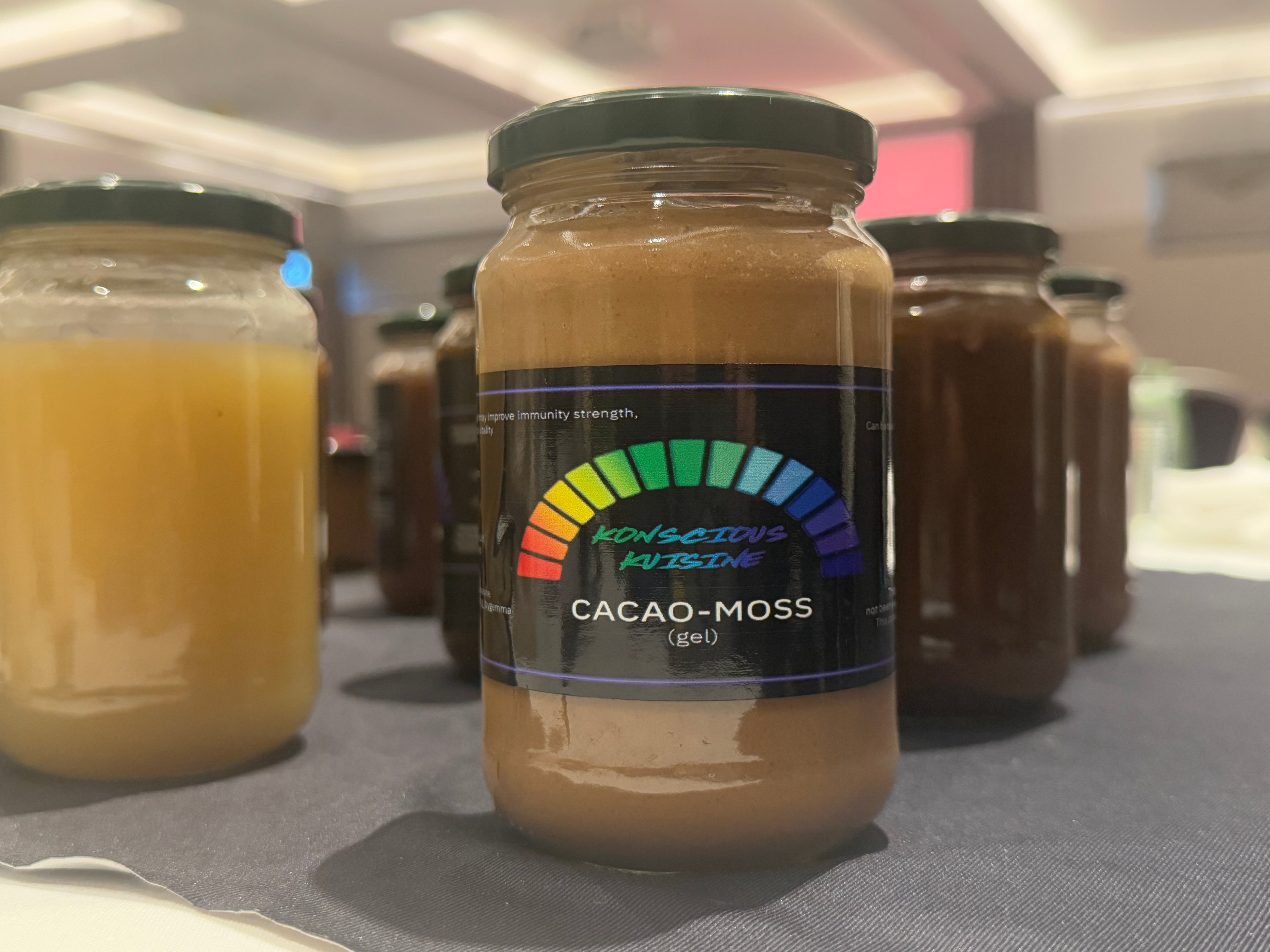 product image of a jar of cacao moss