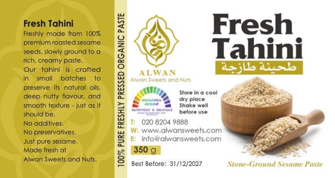 Raw White Tahini, 350ml